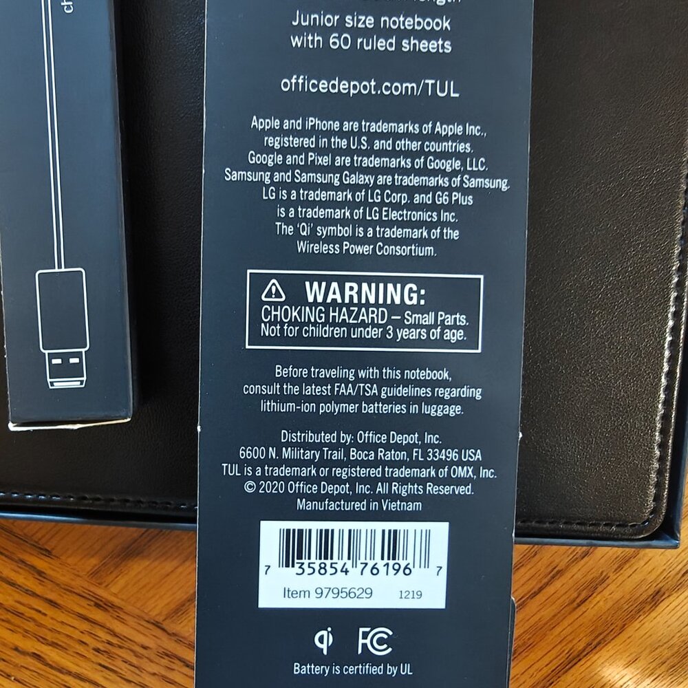 TUL Wireless Charging Notebook - Picture 7 of 7